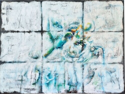 White Trinity par Claire Szegvary, Peinture en vente sur Singulart