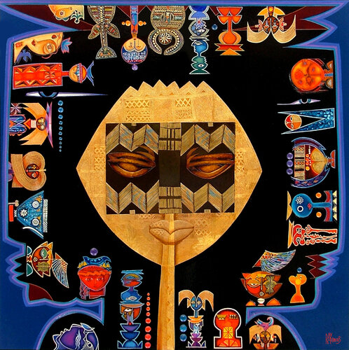 The Spirit of Africa van Raymond Andrews, Schilderij te koop op Singulart