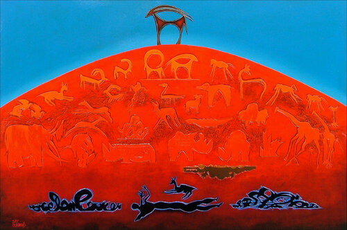 Awakening-dawn at Dune 45 de Raymond Andrews, Pintura a la venta en Singulart