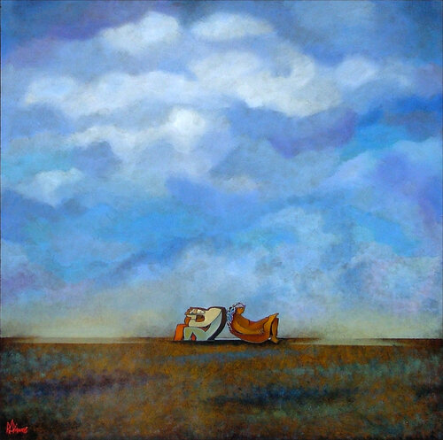 Between Heaven and Earth by Raymond Andrews, Painting for Sale on Singulart