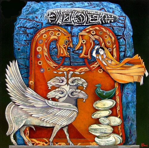 Los Guardianes de las Piedras 1 von Raymond Andrews, Malerei kaufen auf Singulart