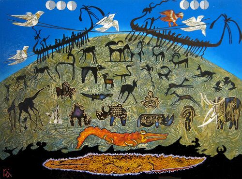 Okavango de Raymond Andrews, Pintura a la venta en Singulart