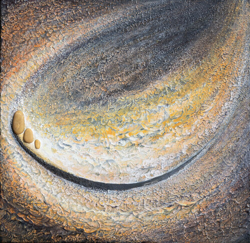 Trio dans l'anse von Naïma Carbonare, Malerei kaufen auf Singulart