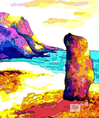 Le menhir di Jacques Tanguy, Digitale in vendita su Singulart