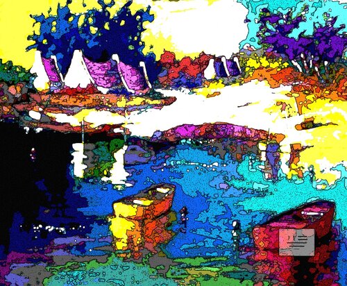 Landerneau van Jacques Tanguy, Digitaal te koop op Singulart
