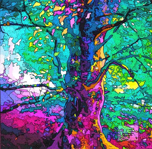 L'arbre remarquable de St Philibert von Jacques Tanguy, Digital kaufen auf Singulart