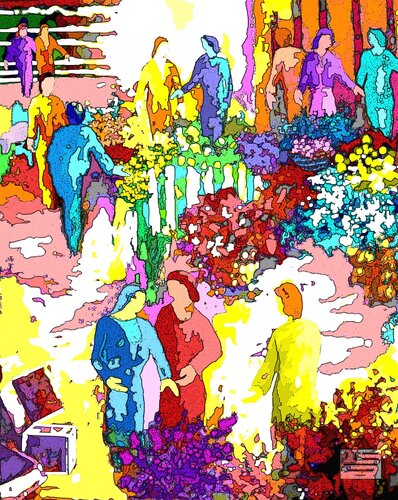 Marché à Plouay di Jacques Tanguy, Digitale in vendita su Singulart