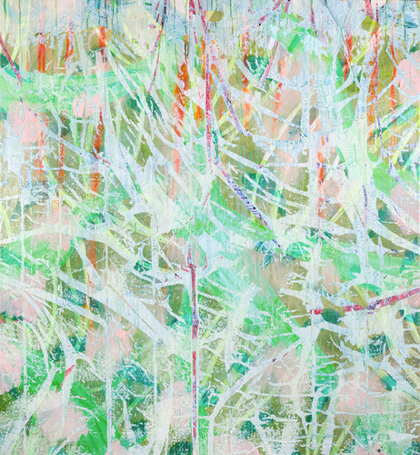 Light Green Banches par Katharina Kühne, Peinture en vente sur Singulart