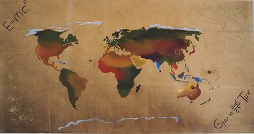 The world by Simone Gokhtel, Painting for Sale on Singulart