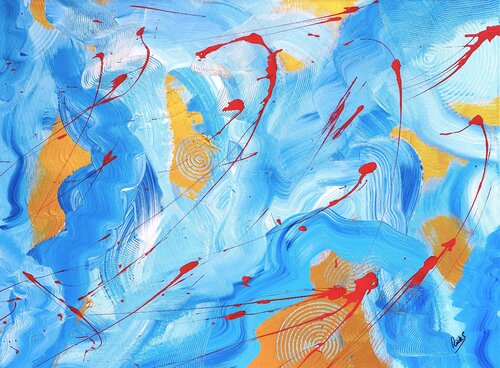 BLUE VIBRATIONS by Rick Smith, Painting for Sale on Singulart