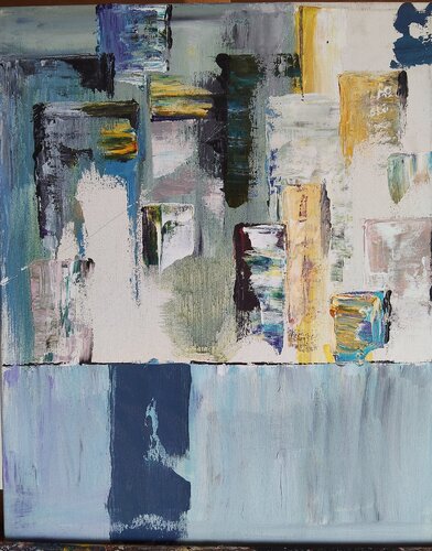 La città invisibile van francesca bruno, Schilderij te koop op Singulart