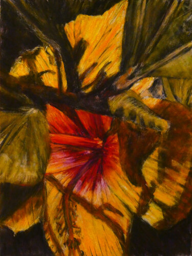 Hidden flower di Gabriele Kübler-Mohr, Pittura in vendita su Singulart