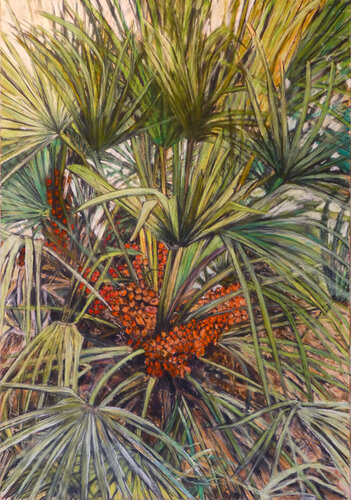 Feuerfrucht II van Gabriele Kübler-Mohr, Schilderij te koop op Singulart