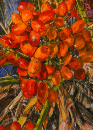 Dátiles 5 de Gabriele Kübler-Mohr, Pintura a la venta en Singulart