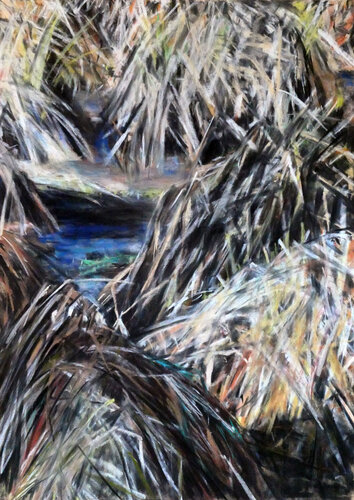 Sumpfschilf 1 van Gabriele Kübler-Mohr, Schilderij te koop op Singulart