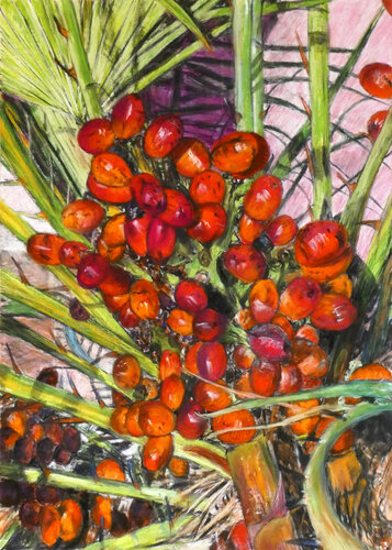 Dátiles 9 von Gabriele Kübler-Mohr, Malerei kaufen auf Singulart