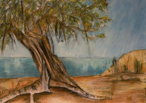 Zikadengetöse de Gabriele Kübler-Mohr, Pintura a la venta en Singulart