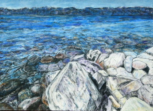 Seeufer 3 di Gabriele Kübler-Mohr, Pittura in vendita su Singulart