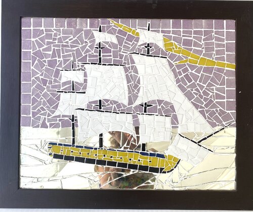 Ship Hermione by MosaicOlhão Daria & Anaël MARTIN, Other Media for Sale on Singulart