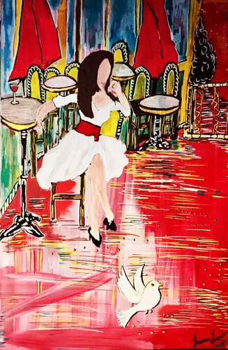 Moment de solitude di Joanna Louvet, Pittura in vendita su Singulart