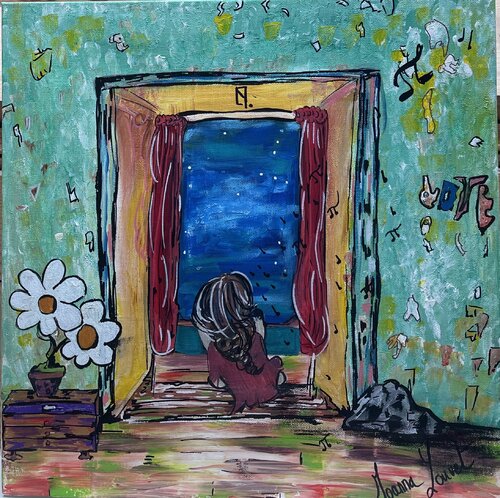 La fenêtre von Joanna Louvet, Malerei kaufen auf Singulart