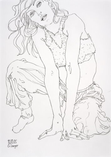 Blick in die bunte Welt par Gunter Langer, Dessin en vente sur Singulart