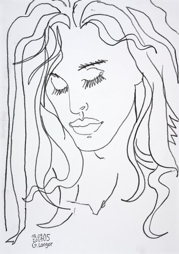 Ich warte noch par Gunter Langer, Dessin en vente sur Singulart