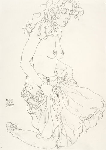 Flüchtiges Geschenk di Gunter Langer, Disegno in vendita su Singulart