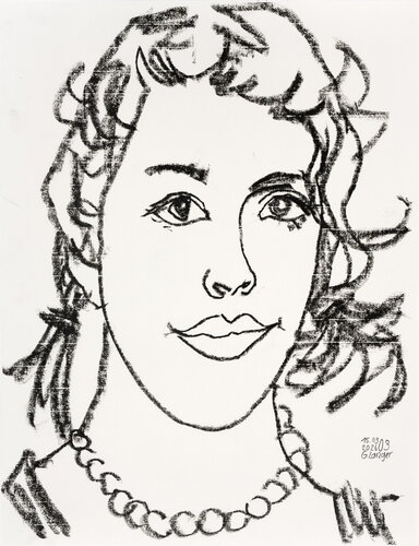 Gegenüber by Gunter Langer, Drawing for Sale on Singulart