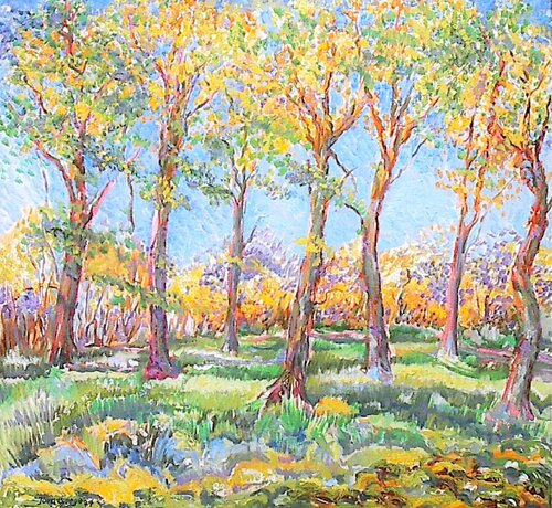 Skoven grønnes von Joern Bjerge, Malerei kaufen auf Singulart