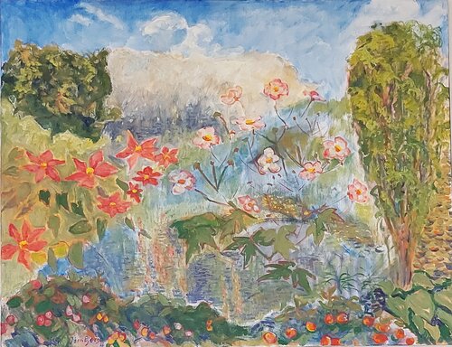 Høstanemoner par Joern Bjerge, Peinture en vente sur Singulart