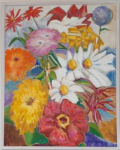 Blomsterflor van Joern Bjerge, Schilderij te koop op Singulart