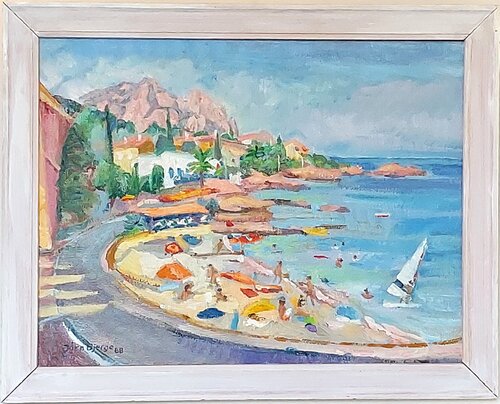 Strand Côte d'Azur 1 von Joern Bjerge, Malerei kaufen auf Singulart