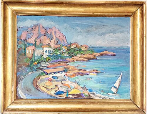 Strand Côte d'Azur 2 von Joern Bjerge, Malerei kaufen auf Singulart