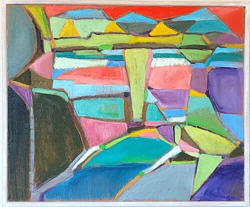 Fantasi over solnedgang di Joern Bjerge, Pittura in vendita su Singulart