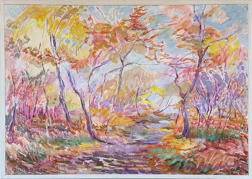 Løvfald di Joern Bjerge, Pittura in vendita su Singulart