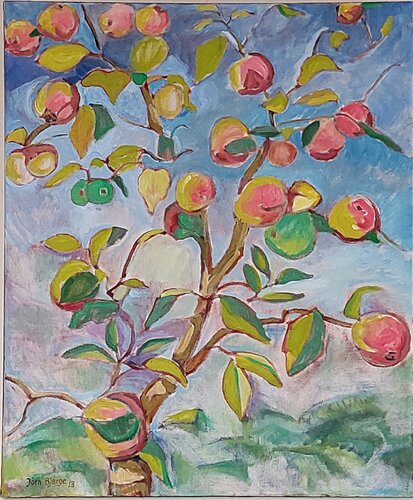 Discovery æble di Joern Bjerge, Pittura in vendita su Singulart