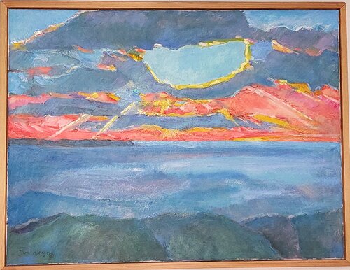 Solnedgang Sankt Hans 1 von Joern Bjerge, Malerei kaufen auf Singulart