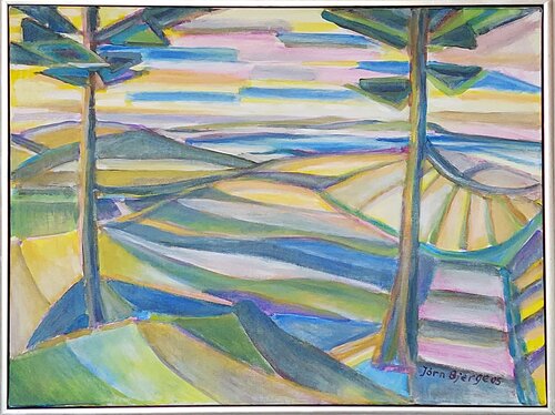 Åbent landskab by Joern Bjerge, Painting for Sale on Singulart