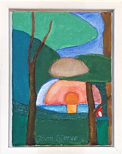 Grøn abstrakt par Joern Bjerge, Peinture en vente sur Singulart