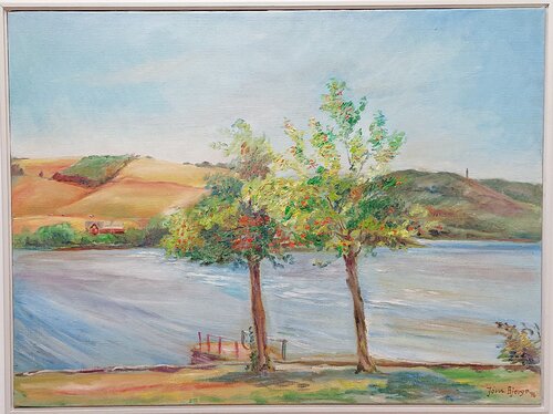 Udsigt fra Laven færgested by Joern Bjerge, Painting for Sale on Singulart