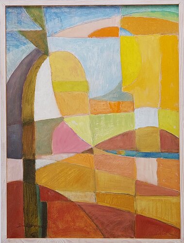 Landskab i sol par Joern Bjerge, Peinture en vente sur Singulart