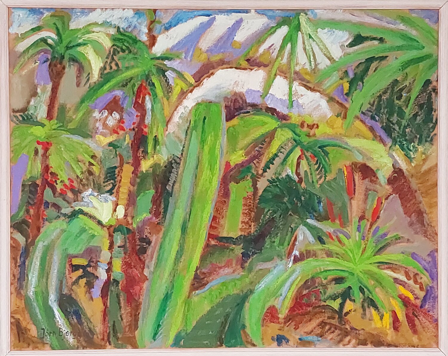 Tropiske planter i botanisk have Joern Bjerge