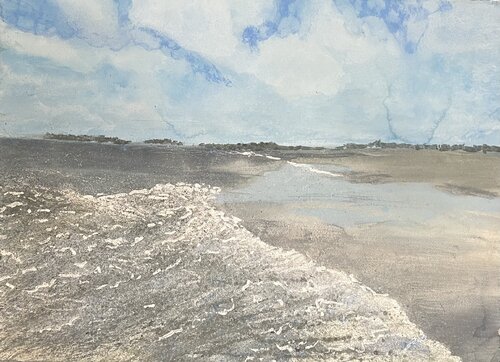 Tybee Tides van Nina Hellman, Schilderij te koop op Singulart