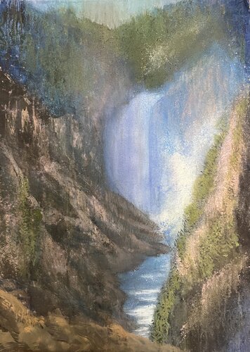 A Waterfall van Nina Hellman, Schilderij te koop op Singulart