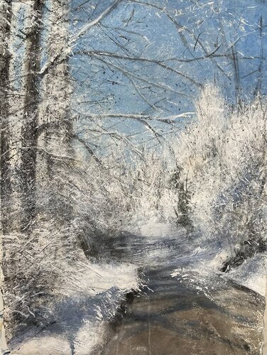 Early Morning Snow von Nina Hellman, Malerei kaufen auf Singulart