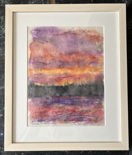 Hudson River Sunset 2 de Nina Hellman, Impresión a la venta en Singulart
