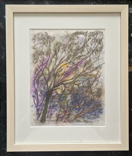 River through trees de Nina Hellman, Impresión a la venta en Singulart