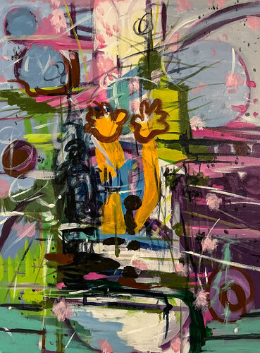 Hands Out van Jesse Bateman, Schilderij te koop op Singulart