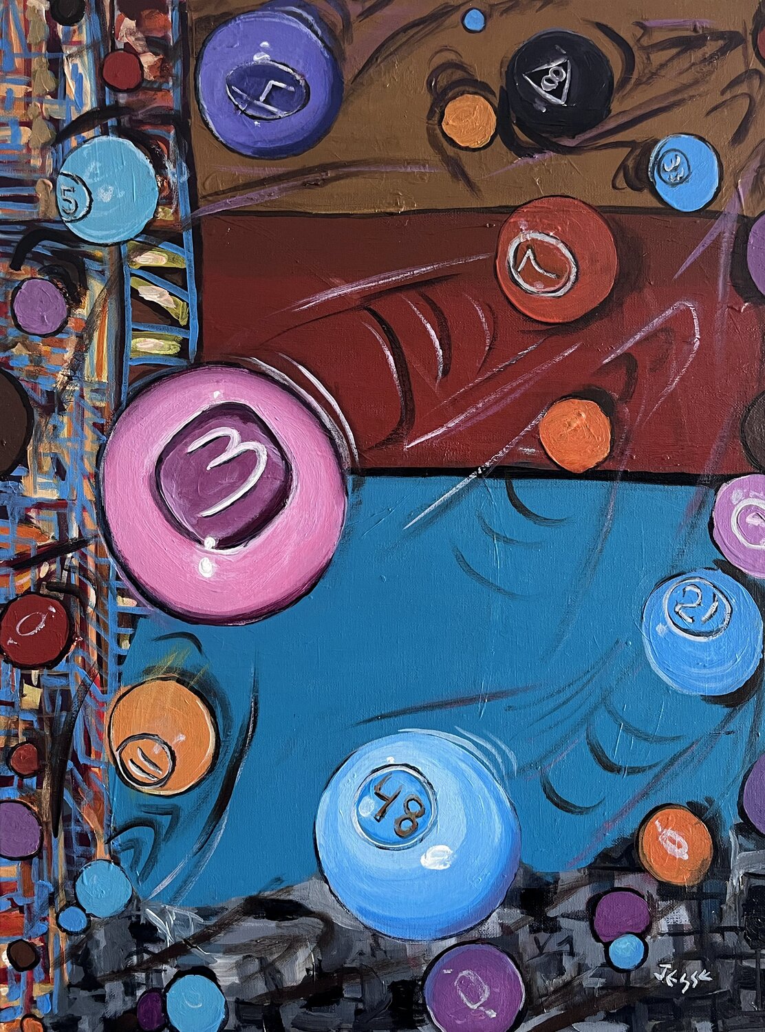 3 Ball Break (Pool Table Trick Shooting Fun) Jesse Bateman